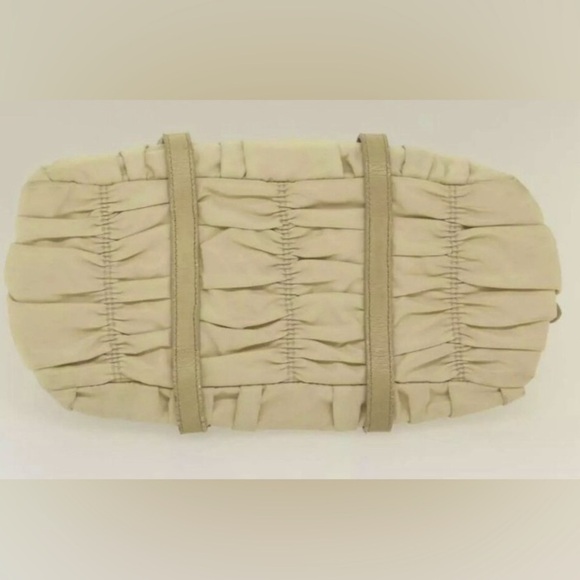 PRADA Beige Nylon 2way Handbag, Authentic. EUC - Picture 14 of 15